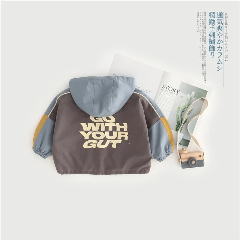 

Spring Autumn Simple Patchwork Kids Baby Boys Windbreaker Coats Boys Jackets Outerwear Fashion Baby Children Clothing 1 2 3 4 5T