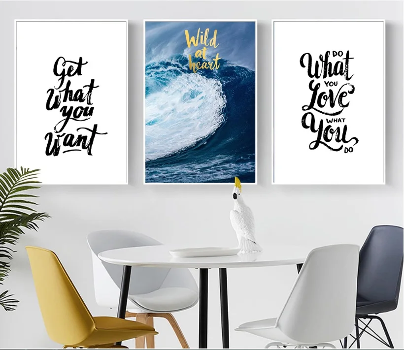 Nordic Simplicity Sea Landscape Scenery Print Picture Wall Art Canvas Paintings Poster Decoration for Living Room No Framed | Дом и сад