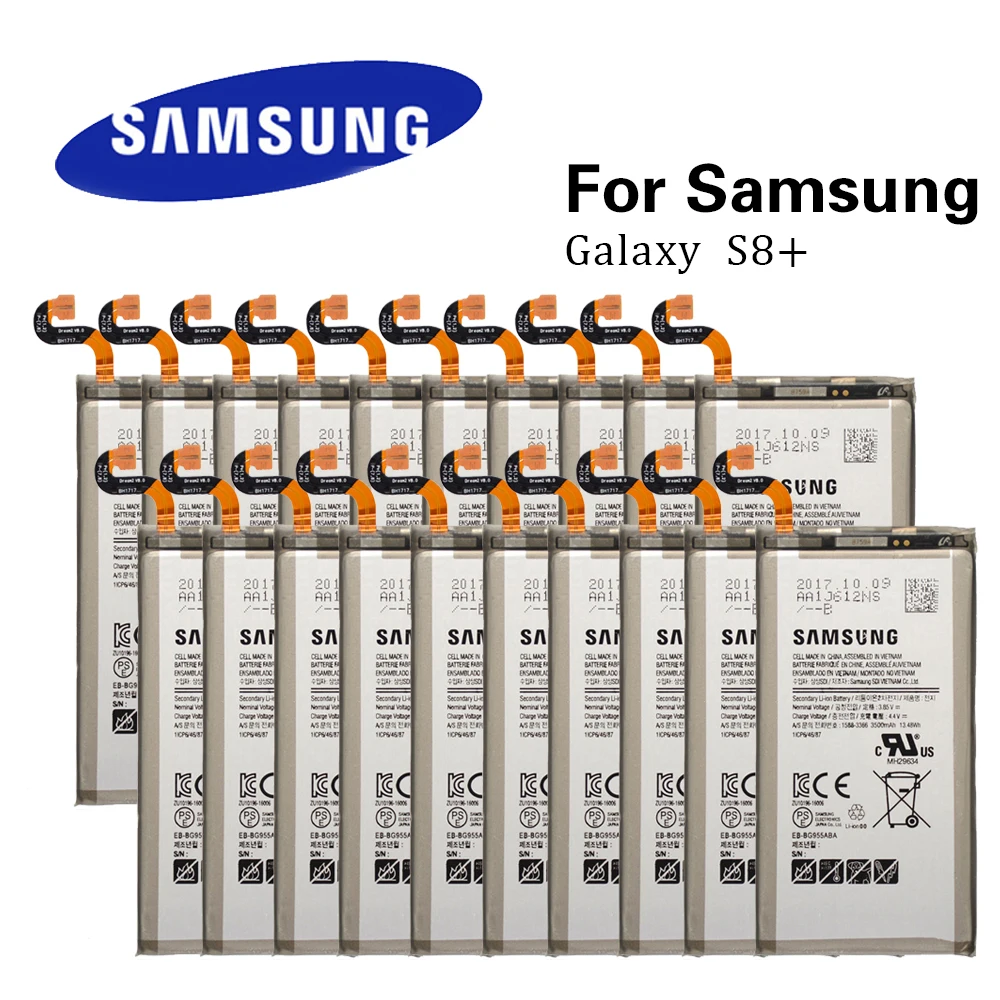 

20pcs Original Batteries EB-BG955ABA For Samsung Galaxy S8 Plus S8+ G9550 SM-G955 SM-G9 3500mAh akku Factory Wholesale