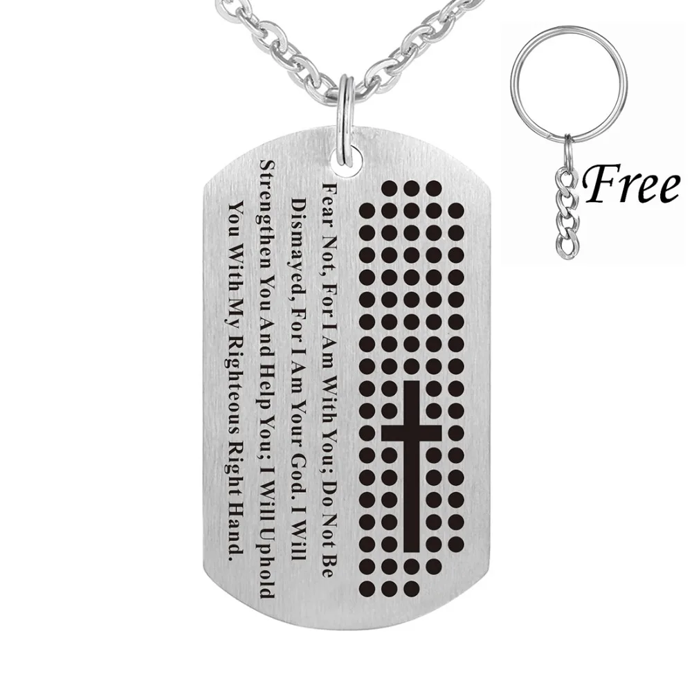 Нержавеющая сталь армейские бирки крест дизайн ювелирные изделия для вечеринок