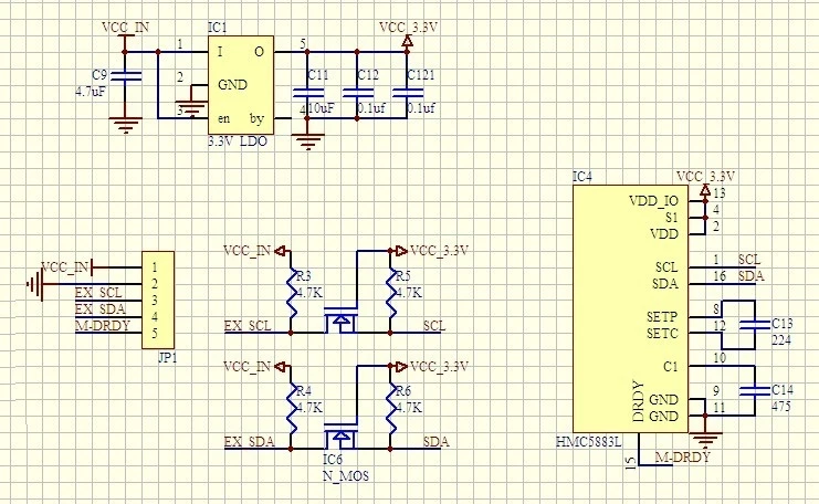 GY 273 3V 5V HMC5883L тройной оси Компас магнитометр Сенсор модуль три магнитного поля