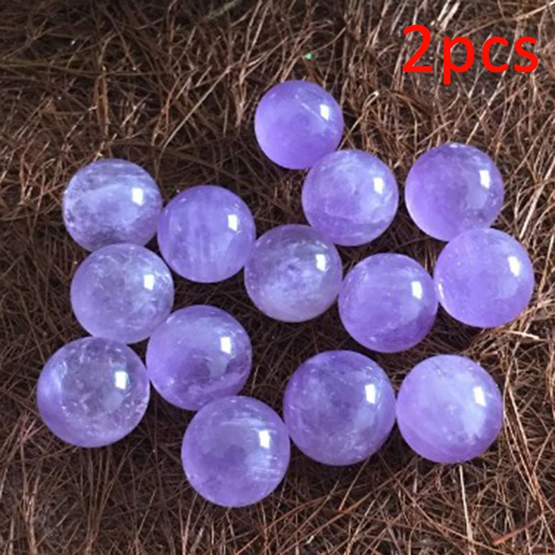 2 шт./лот натуральный магический фиолетовый кварцевый камень шар Хрустальный
