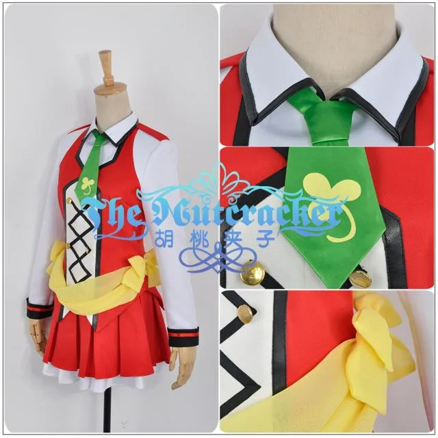 

Anime LoveLive2 Koizumi Hanayo Cosplay Costume Palgantong SUNNY DAY SONG SJ Uniform Full Set For Halloween Custom-Make Any Size