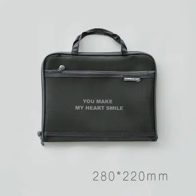 Small Creative Nylon Mesh Document Bag Portable Briefcase Double Pouch File Bag For Documents - Цвет: Small