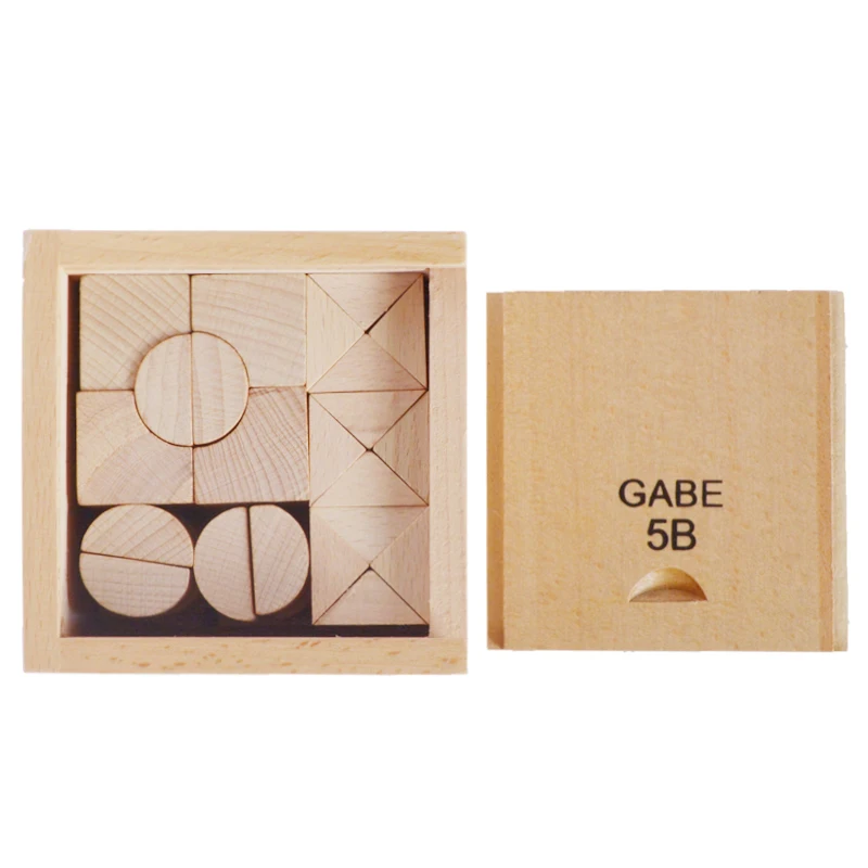 Детские игрушки креативные Развивающие деревянные кубики Froebel Gabe 5B Обучающие для