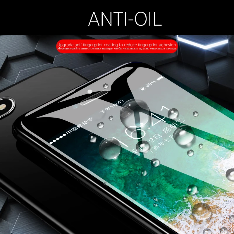 10D полное покрытие закаленное экран протектор стекло для iPhone XS Max XR X 6 Plus 7 8 плюс