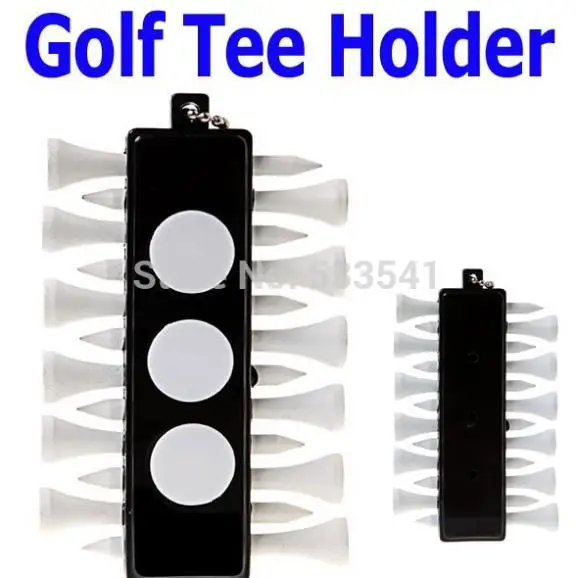 ( 10 шт. ) гольф-ти держатель перевозчик 12 деревянные тис с 3 маркеры брелок |