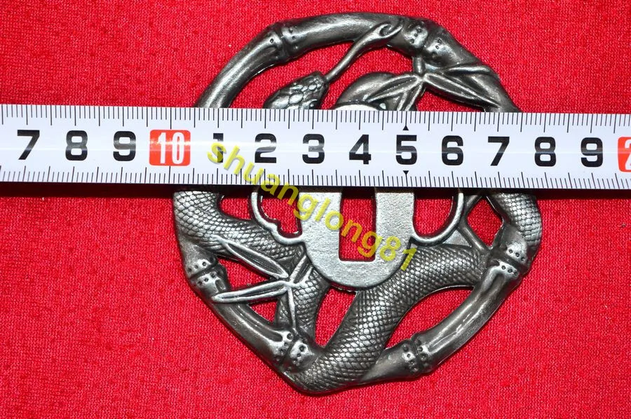 Wonderful HandMade Snake Tsuba Guard Japan Japanese Alloy For Samurai Katana Sword Knife Wakizashi |