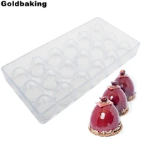 goldbaking polycarbonate big cone chocolate mold poly carbonate half egg candy diy mould