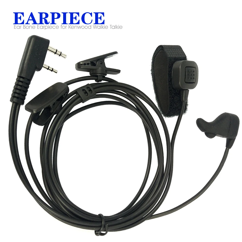 Finger PTT ушной кость вибрирующий наушник гарнитура микрофон для Wouxun Quansheng Kenwood TK-3107 Baofeng UV-5R BF-888S TYT рация