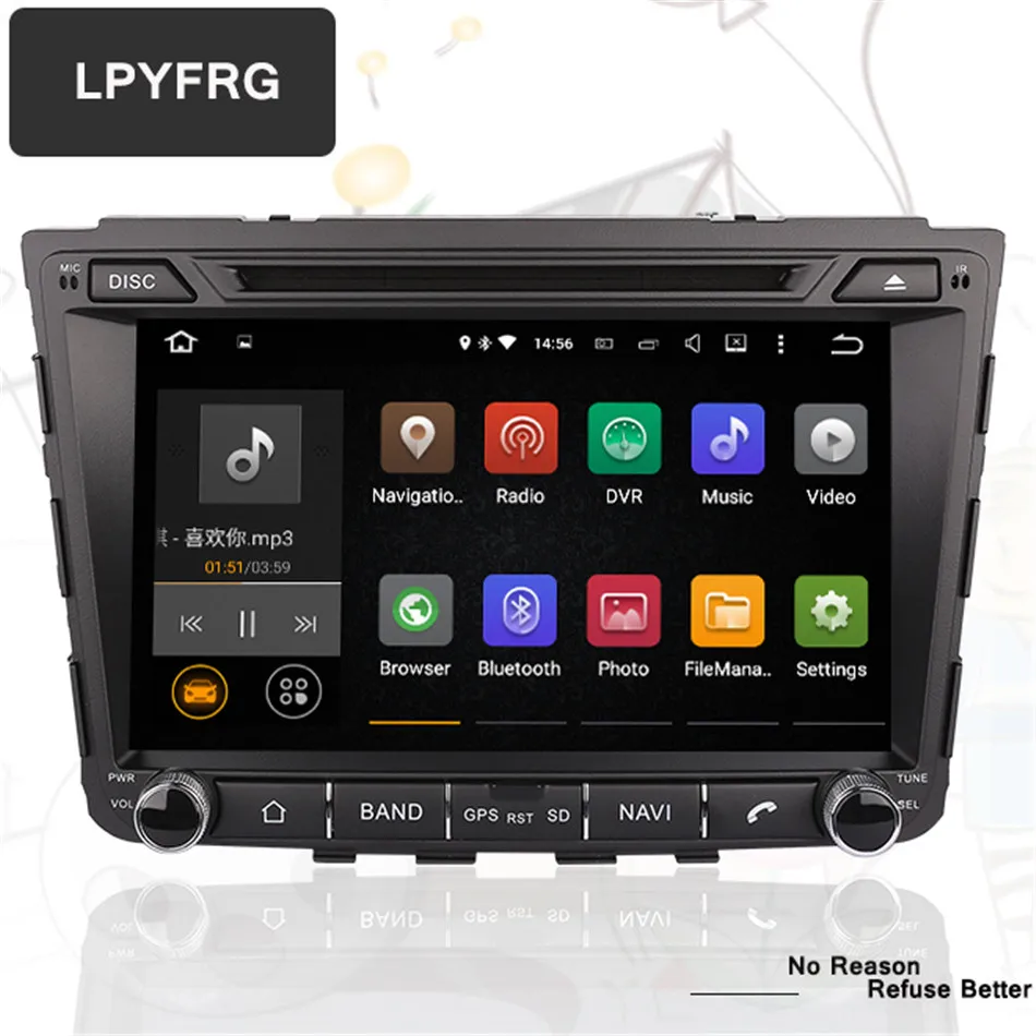 Автомобильный DVD плеер android 10 0 Восьмиядерный 4 Гб HD для Hyundai IX25 CRETA 14 2015 2016 GPS радио с