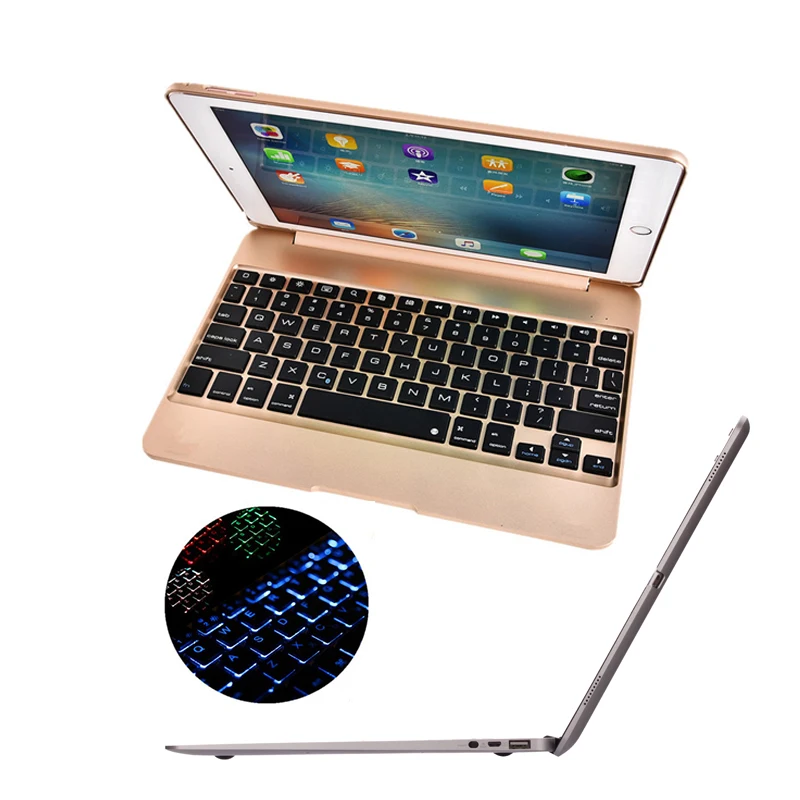 Алюминиевый Чехол-клавиатура для iPad Pro 12 9 2015 чехол планшета с Bluetooth клавиатурой +