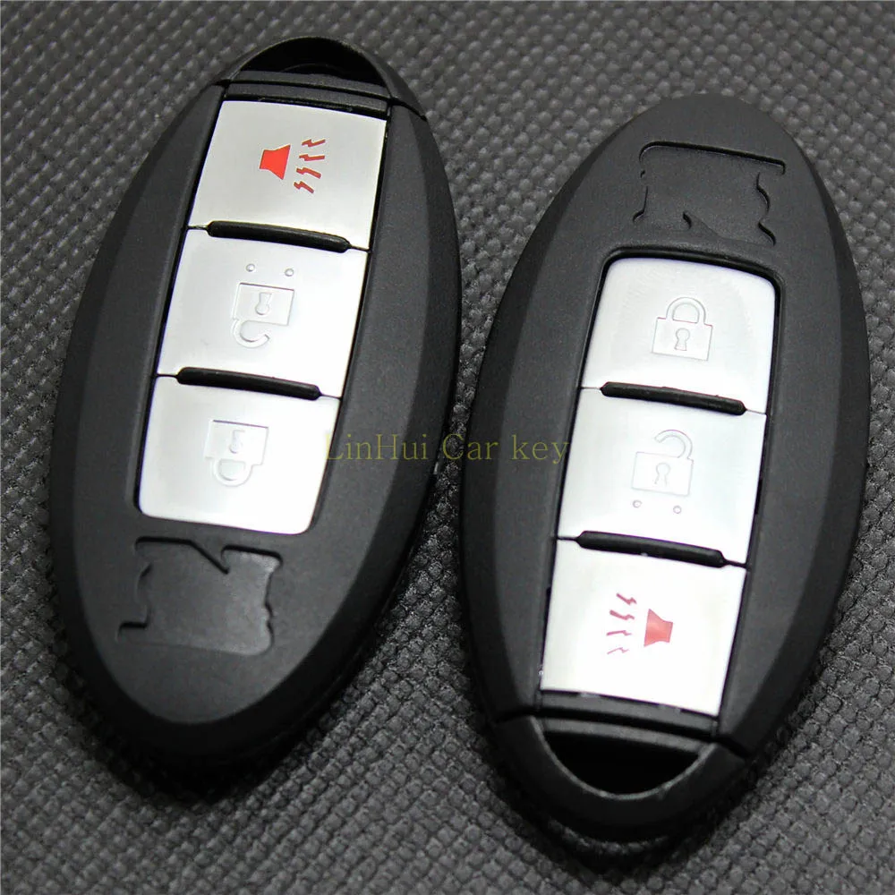 PINECONE для NISSAN GTR TEANA SUNNY TIIDA SYLPHY LIVINA дистанционный ключ 2 + 1 кнопки корпус с пустой