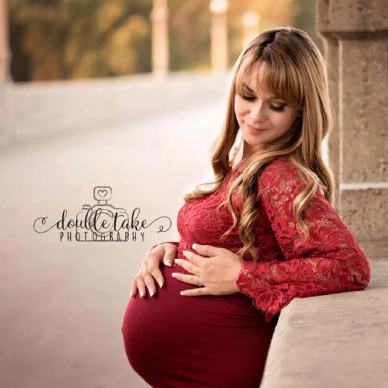 Милый кружевной длинный реквизит для фотосъемки беременных платье Платья