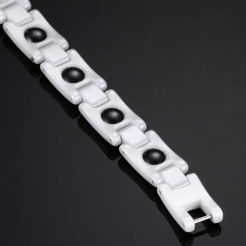 Белый керамический браслет Vinterly для женщин модный простой браслет-цепочка