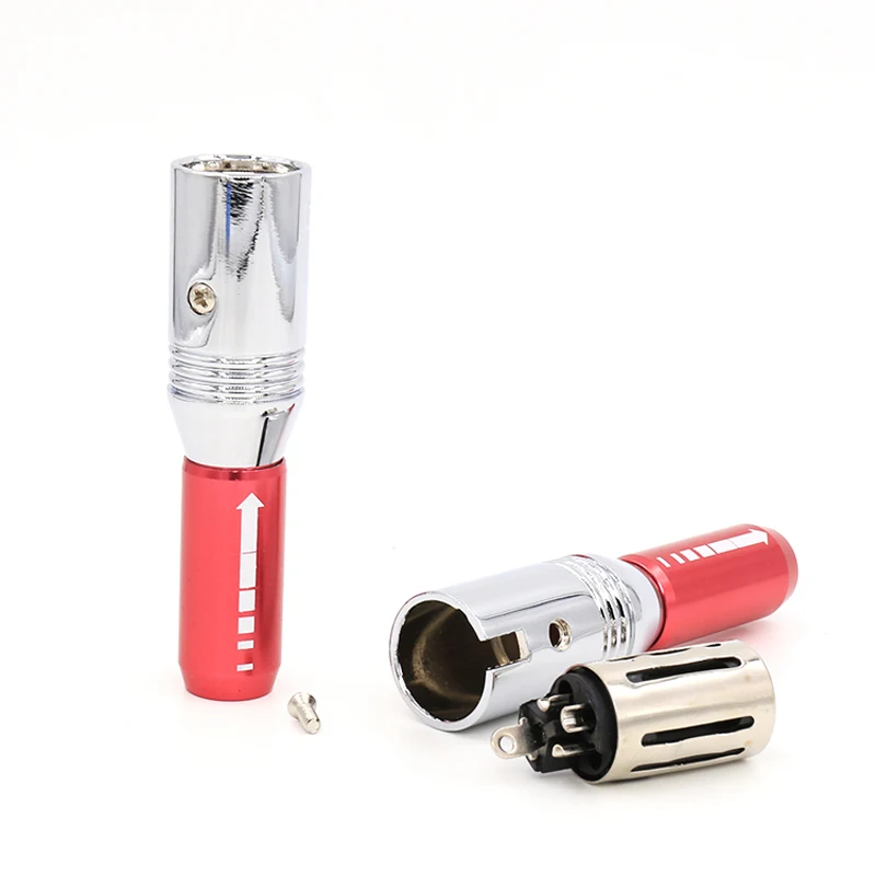 4 шт. Pailiccs штекеры XLR посеребренные Межблочные XLR jack XLR Кабельные вилки с соединительный кабель XLR