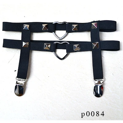 Подвязка с заклепками женское черное сексуальное нижнее белье Пастельная