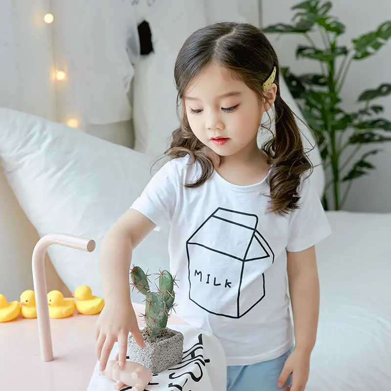 Брендовый детский пижамный комплект мягкая хлопковая летняя детская пижама с