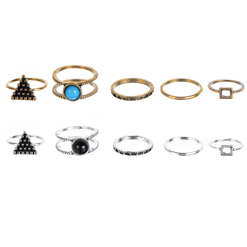 Новый Богемия Винтаж Листьев Ювелирные Изделия Уникальная Резьба Тибетский