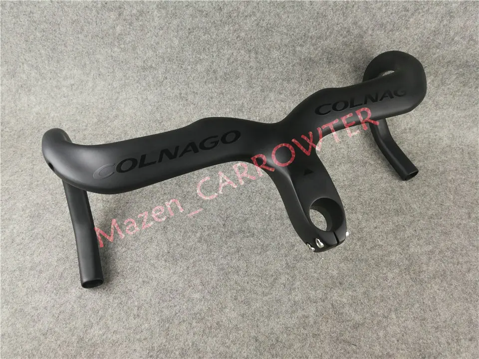 Full carbon UD Matte Black logo Black Colnago carbon road bike Handlebar Bicycle Handlebar with 400/420/440mm*90/100/110/120mm