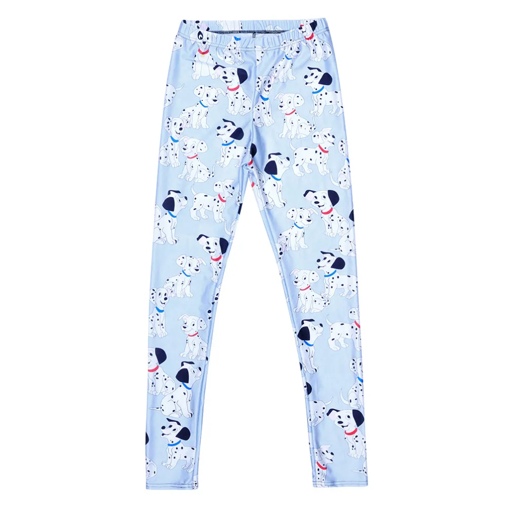 Сексуальные модные пиратские леггинсы брюки с цифровой печатью 101 далматинские