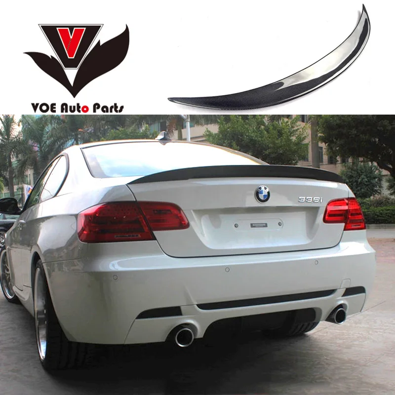 2005 2011 E92 эффективный стиль задний спойлер из углеродного волокна для BMW 3 серии Coupe