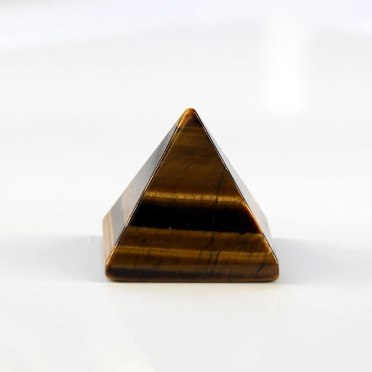 

2015 tiger eye crystal quartz Engraved 30mm Pyramid Carved Stone Chakra Stones Healing Reiki