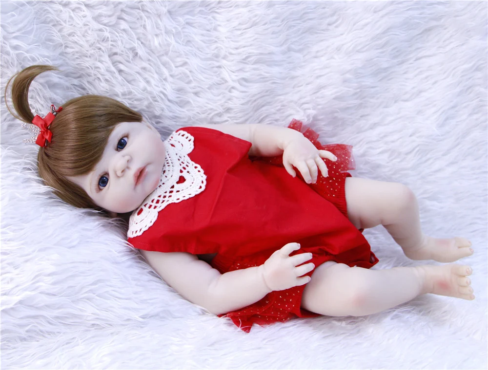 Кукла reborn 23 дюйма силиконовая Реалистичная для новорожденных|reborn girl|reborn baby