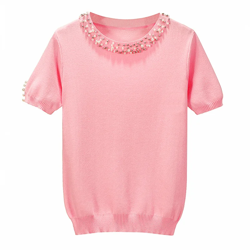 2021 Fashion New Women Shirt T-Shirts Knit Shirts XY03 | Женская одежда