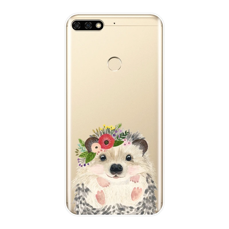 Задняя крышка для Huawei Honor 10 9 8 8X MAX 7 7S 7X 7A 7C Pro силиконовый мягкий чехол с фламинго и