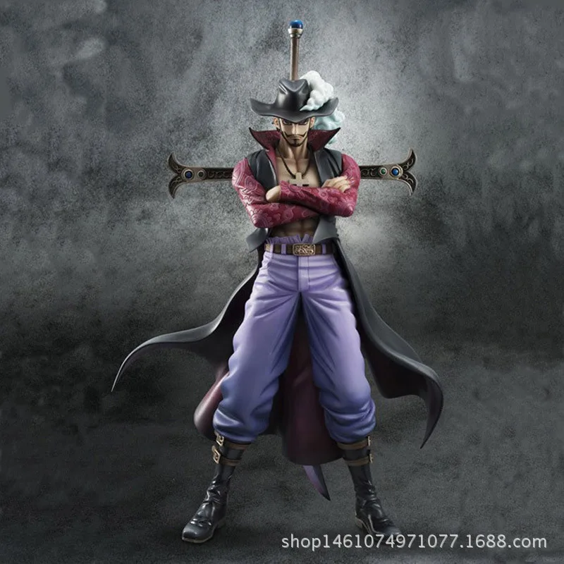 Аниме ONE PIECE собирать фигурка Dracule Mihawk ПВХ Модель Рисунок игрушки подарки для