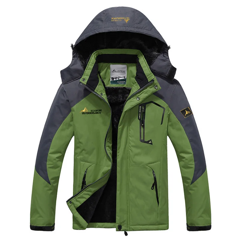 2018 Мужская зимняя внутренняя флисовая водонепроницаемая куртка для занятий