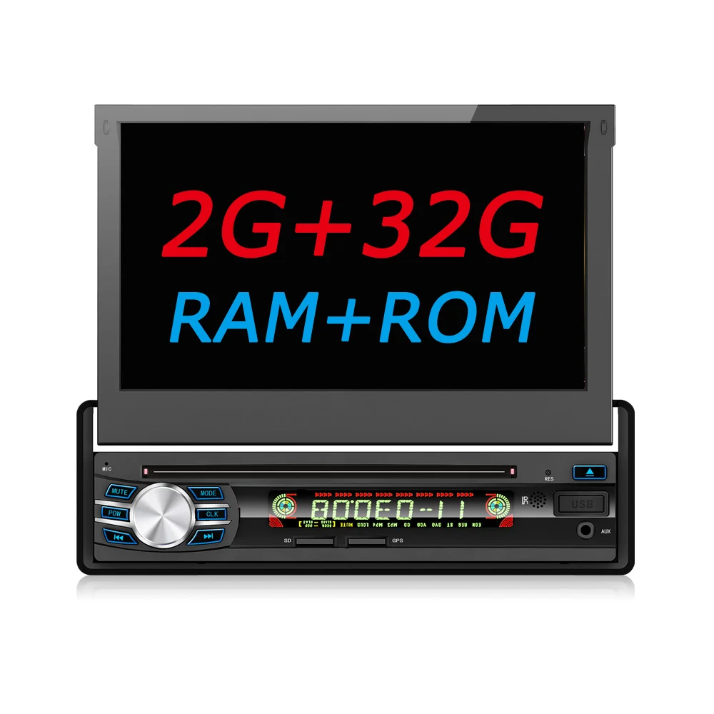 Bosion четырехъядерный 2G ram 1 Din Android 9,0 автомобильный dvd-плеер Радио стерео Универсальный с gps Bluetooth навигация Мультимедийная система 4G BT - Цвет: 2G 32G
