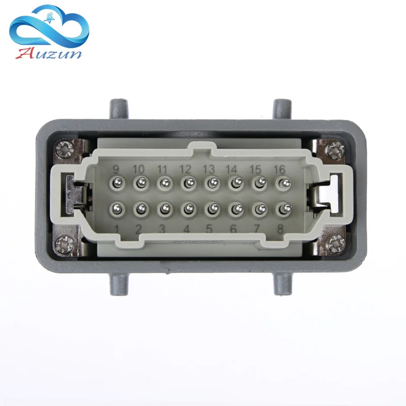 Прямоугольный H16B-HE-016-1 тяжелый 16-контактный разъем линии 16 a500v винтовая стопа