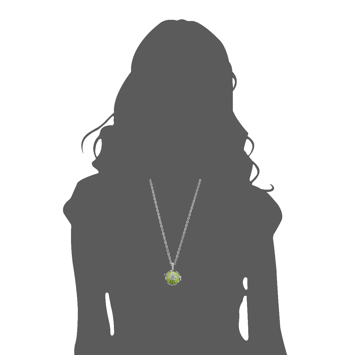 Eudora паук Сердце Хрустальный плавающий медальон клетка с колокольчиком музыка