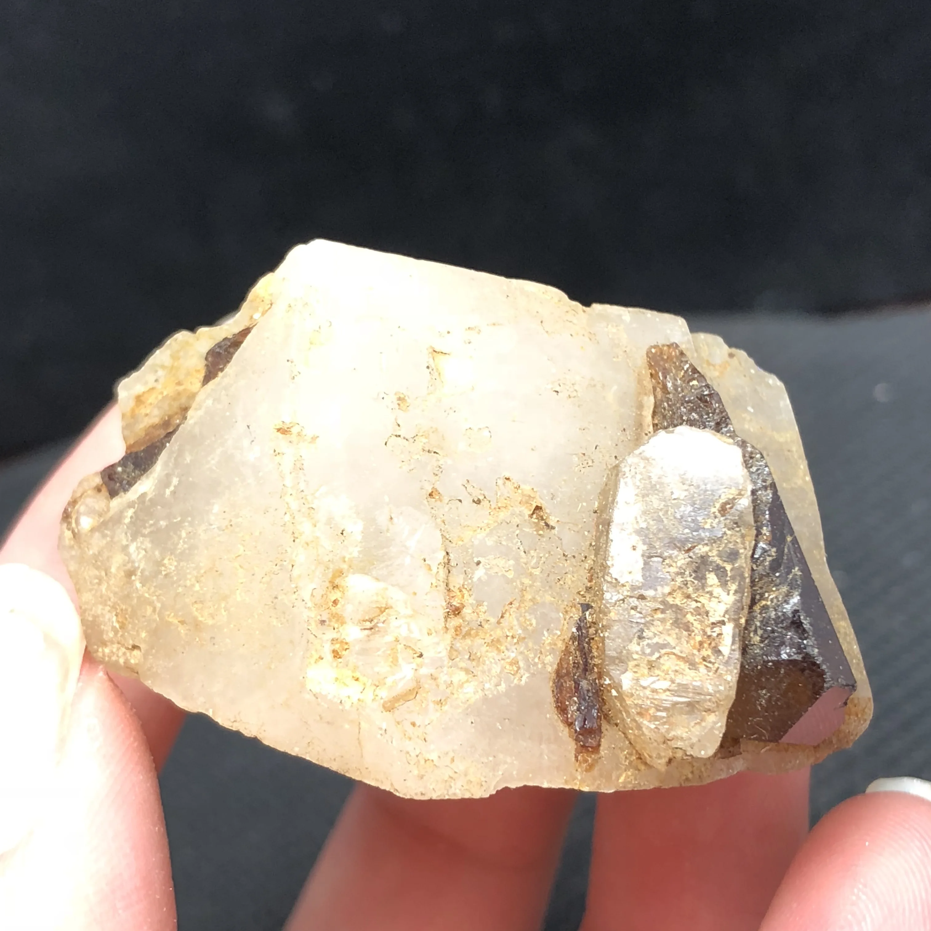 Чистый натуральный черный турмалин кристалл грубого камня минеральный образец