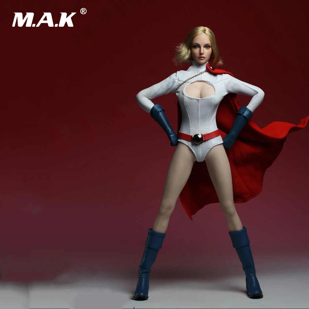 1/6 Женские аксессуары для экшн-фигурок DIY Super Girl power женская голова скульптура и одежда костюмы для 1:6 бледная(S20A) фигура тела