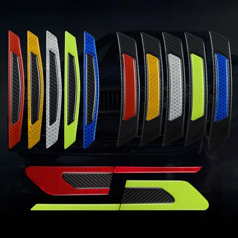 Защитная антицарапинная отражающая предупредительная полоска наклейка на бампер универсальная декорация на автомобильную дверь.