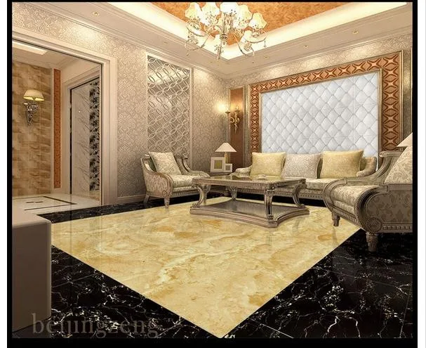 Пользовательские фото обои 3d полы наклейки на стену, плакат лобби мраморный каменный пол гостиная ПВХ обои украшение дома