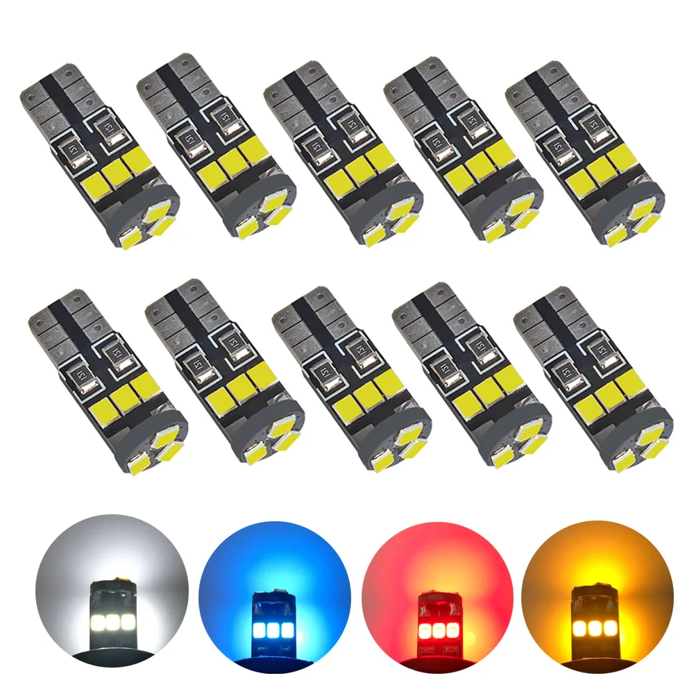 VANSSI 10 шт. W5W 168 2825 194 9SMD светодиодный лампы для салона автомобиля купольная карта Багажника Грузовой двери вежливое освещение лампы DC12V