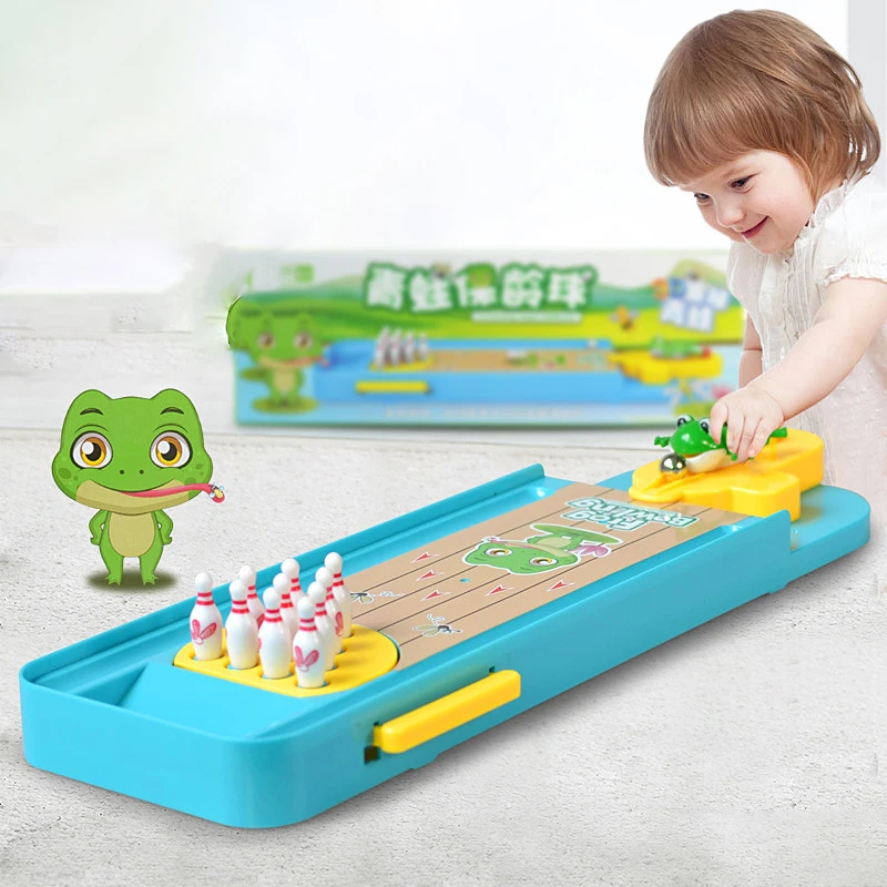 IPiggy 1 комплект детский Настольный боулинг игра пальчиковые катапульта забавные