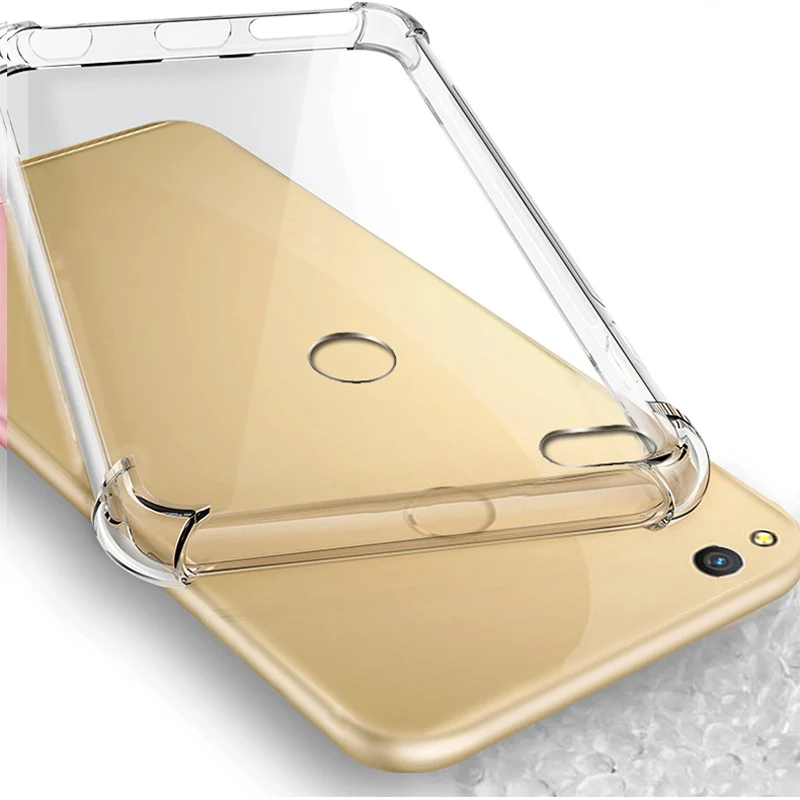 Роскошный противоударный прозрачный мягкий чехол для Huawei P8 lite 2017 чехлы телефонов