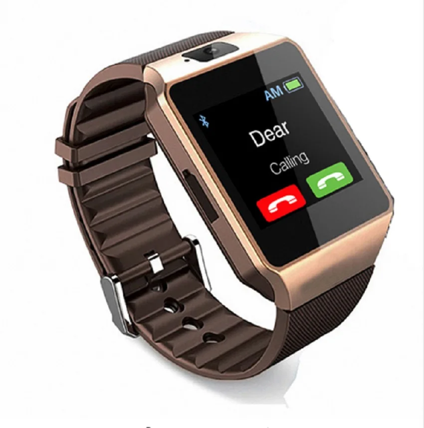 New Smart Watch Clock With Sim Card Slot Push Message Bluetooth Connectivity Android Phone Better Than DZ09 Smartwatch Men | Электроника