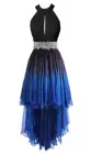 Bealegantom Hi-Lo градиентные шифоновые платья для выпускного вечера с эффектом омбре размера плюс, официальное длинное вечернее платье Vestido Robe De Soiree QA1566