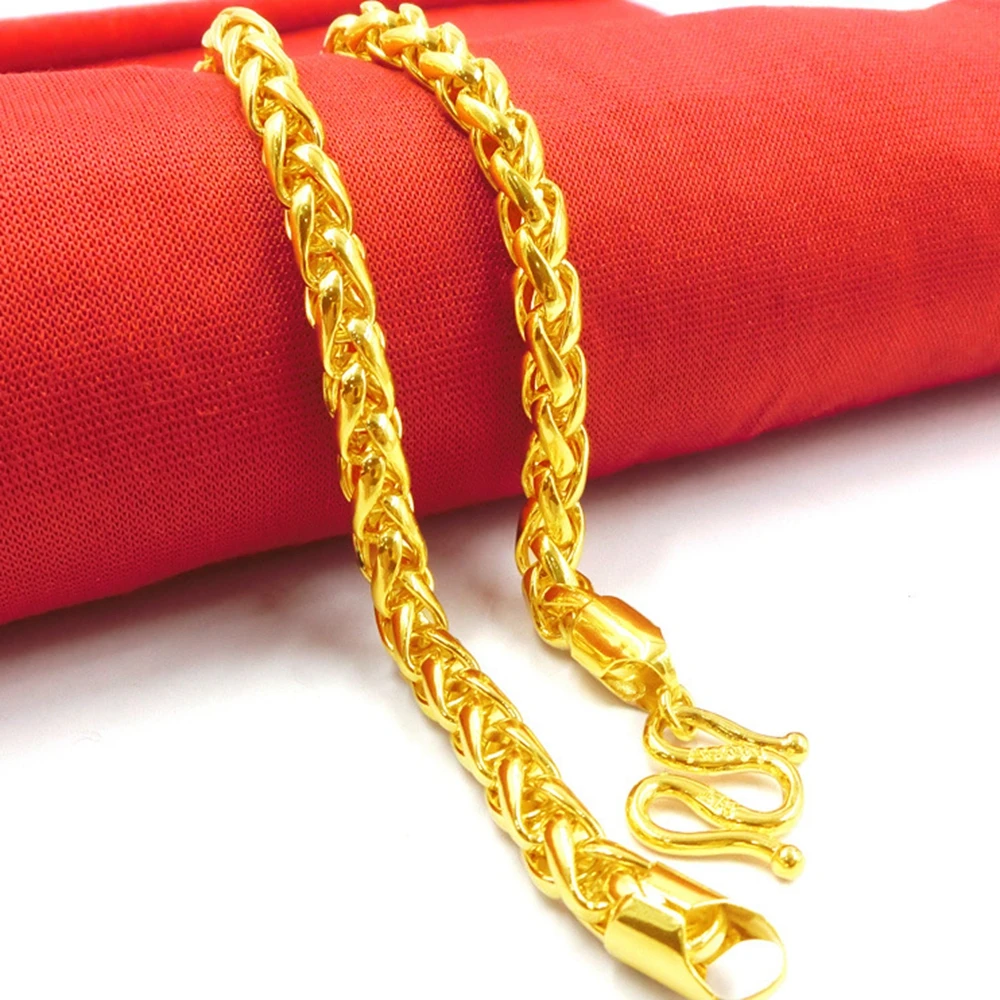 Byzantine Chain  Yellow Gold Filled Mens Necklace Chain 24 inches