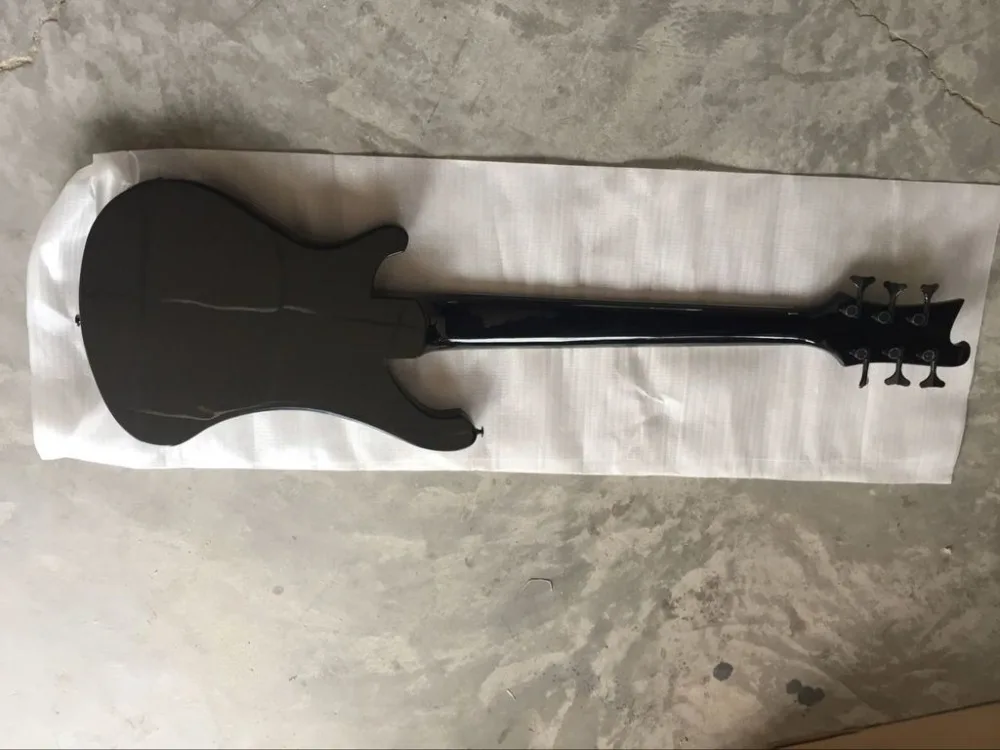 Новая+ завод+ Все Черный Rickenback 4003 fireglo электрический бас 6 строк Ricken бас-Акула гриф вставками