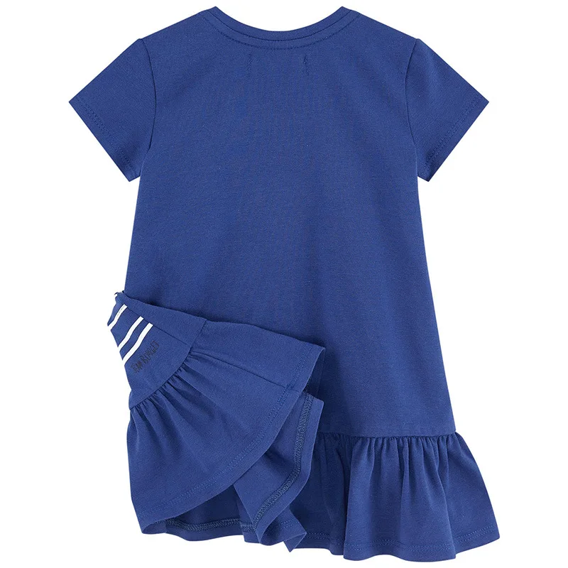 Обувь для девочек 2018 летнее платье Повседневное Рубашка с короткими рукавами