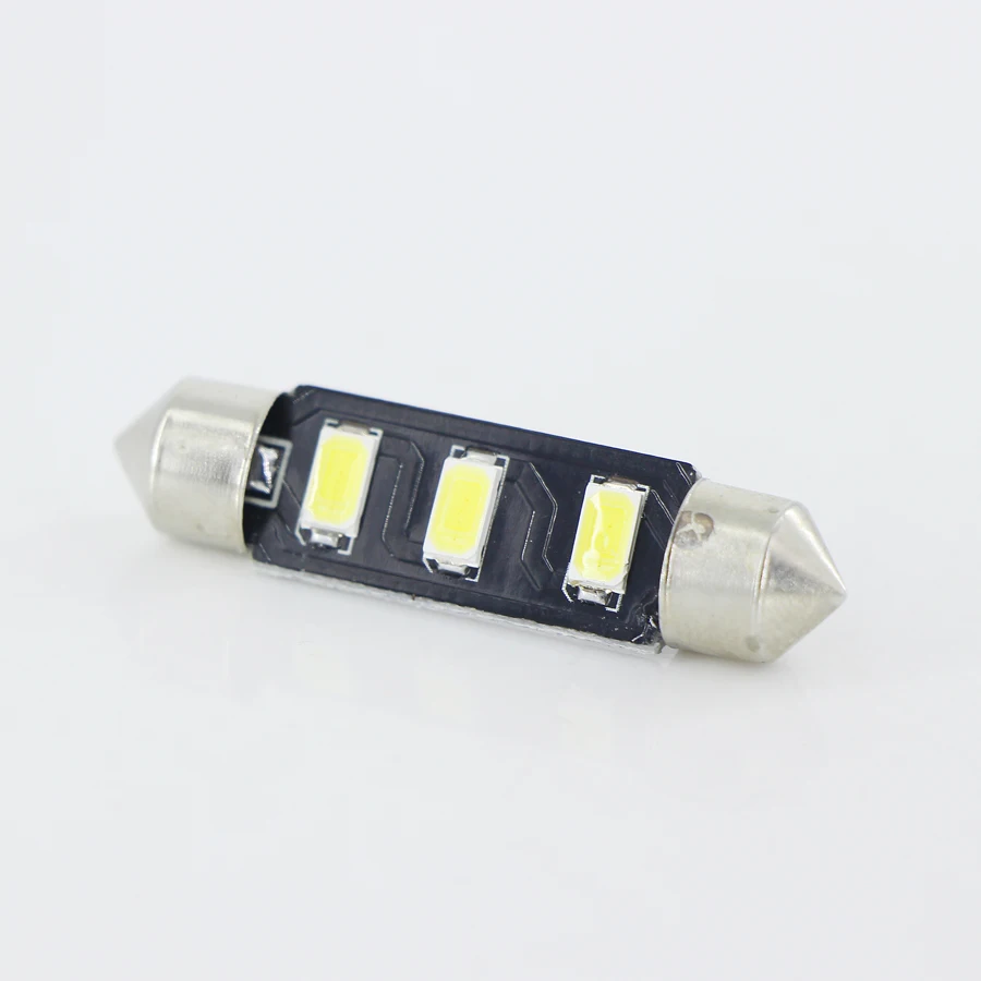 2x для VW Polo Sharan II Touran Touareg Licese Plate белая лампочка 39 мм 3 SMD LED CANBUS без ошибок|error free|error