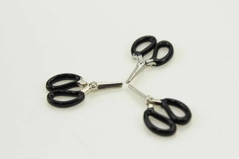 10PCS Dollhouse Miniature 1:12 Toy A Metal Scissor With Moving Parts Length 2cm Doll House Toys For Children Gift | Игрушки и хобби