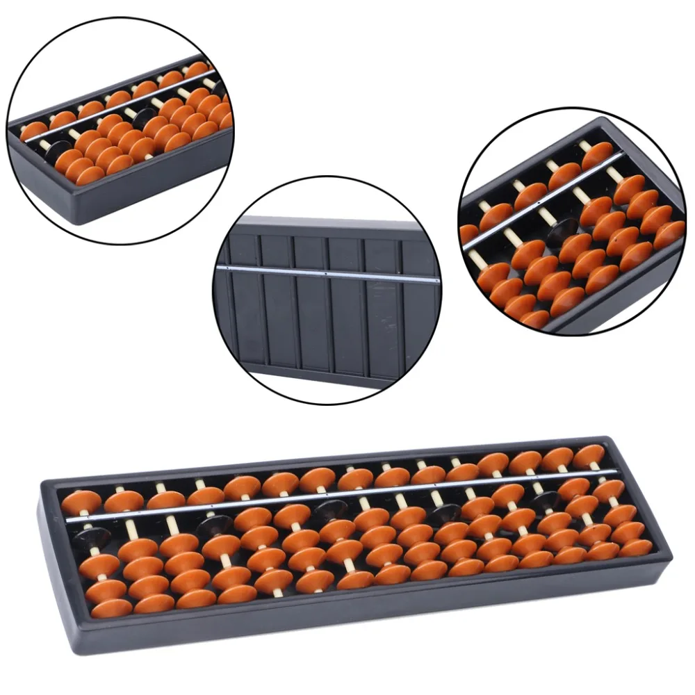 15 цифр арифметический коричневый инструмент Abacus детский математический
